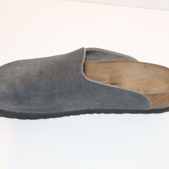 Birks Birkenstock Amsterdam Mules Slides Slip on Shoes Gray Womens Size 8 H12238 - Picture 8 of 8